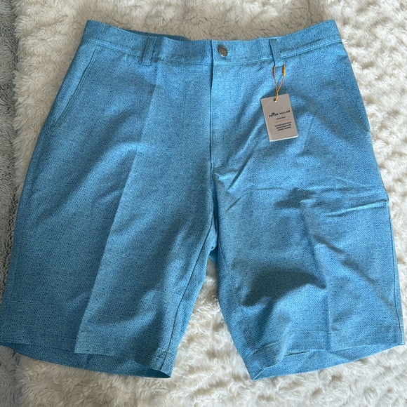🆕 Peter Millar Men’s Blue Short Size 33 - Picture 2 of 11